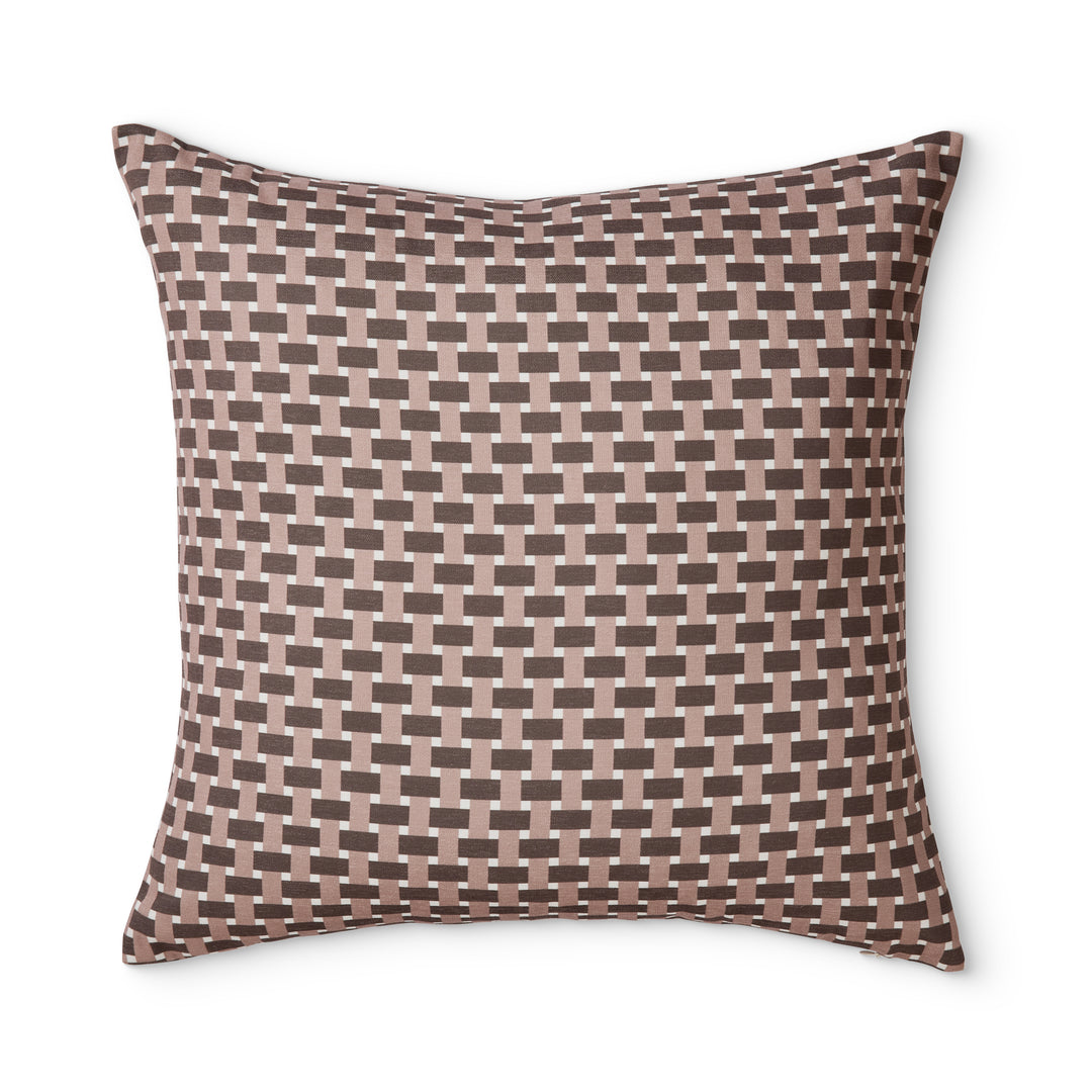 Gracie Check Coffee Cushion - Madras Link