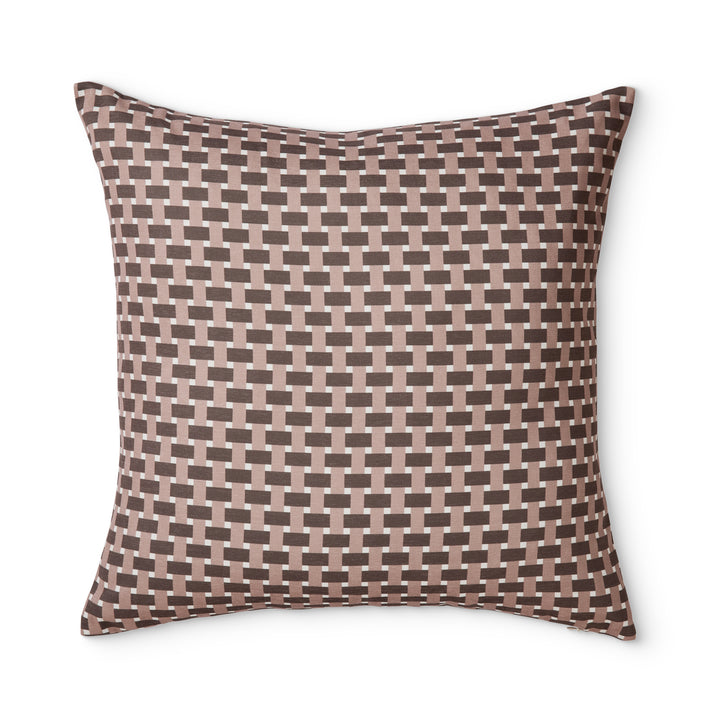 Gracie Check Coffee Cushion - Madras Link