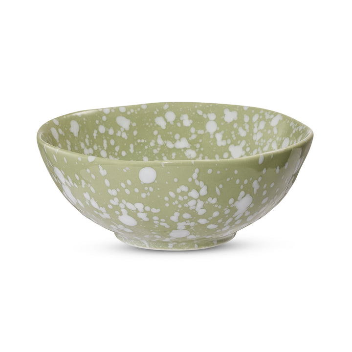 Speckle Green/White Small Bowl