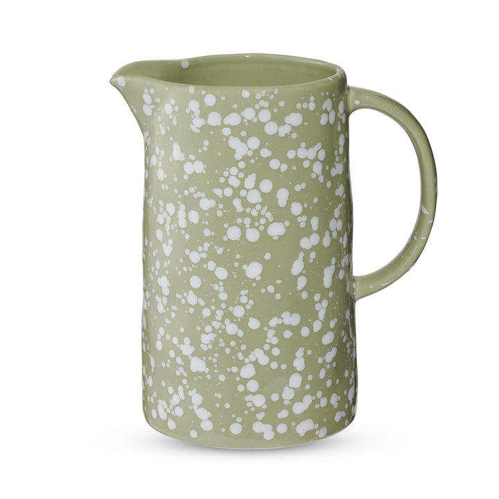 Speckle Green/White Jug