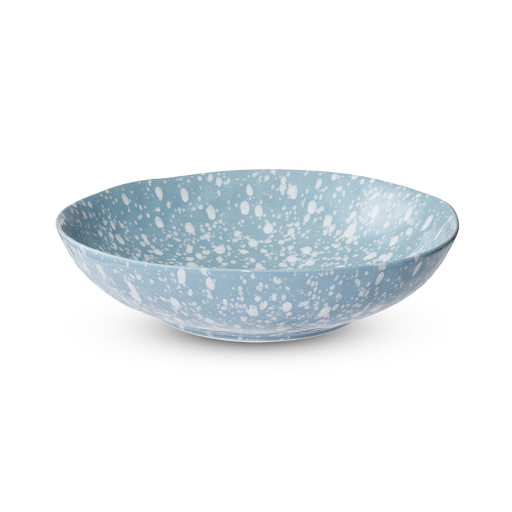 Speckle Light Blue/White Serving Bowl