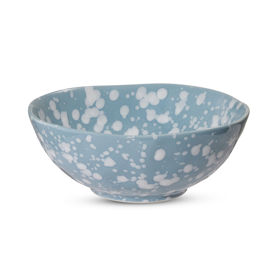 Speckle Light Blue/White Small Bowl
