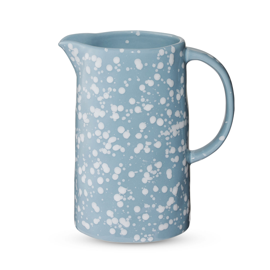 Speckle Light Blue/White Jug