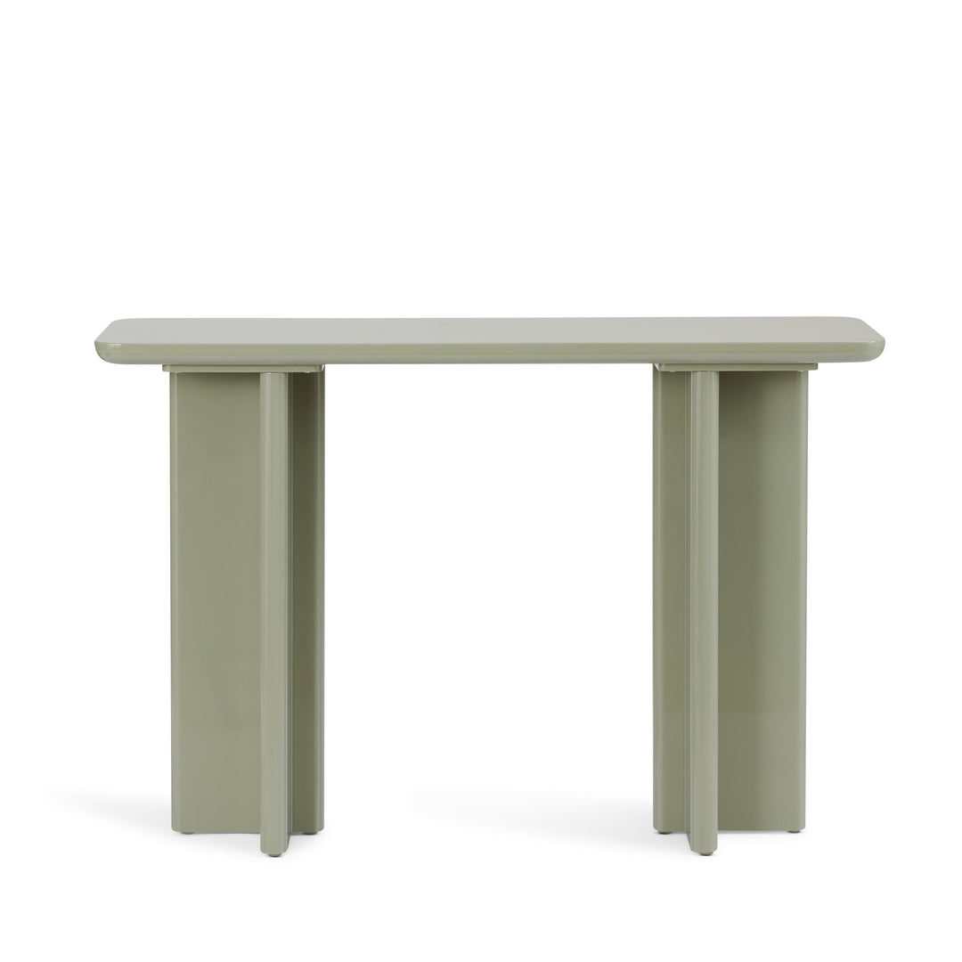 Otto Sage Green Gloss Console Table