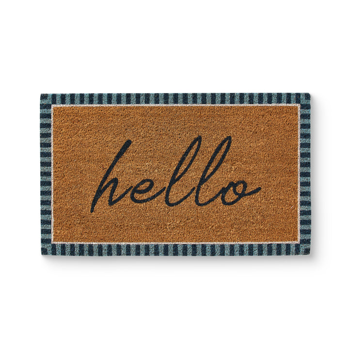 Hello Blue Doormat