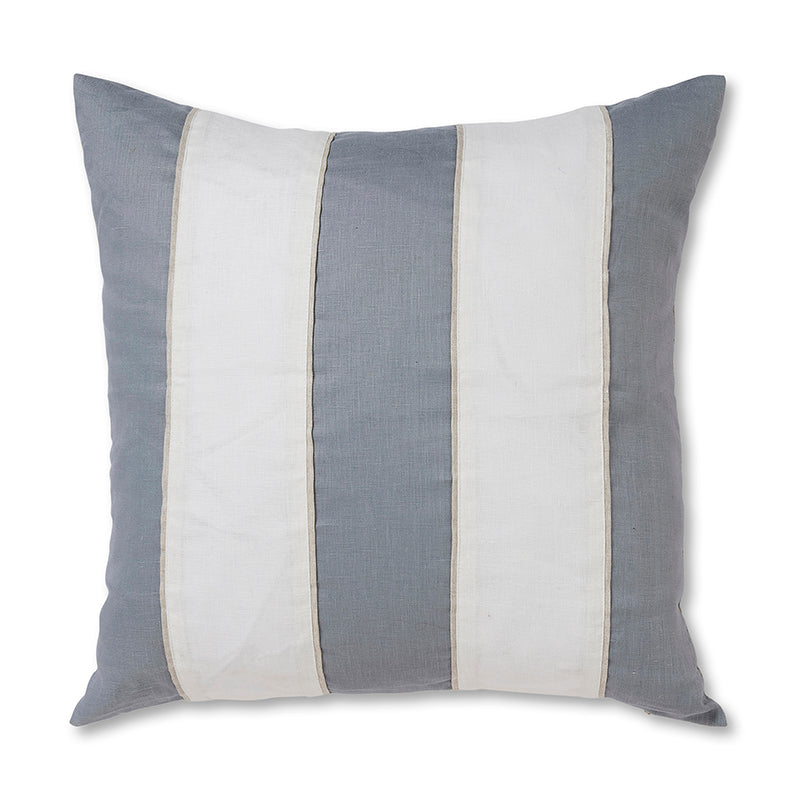 Riley Blue / White Patch Cushion