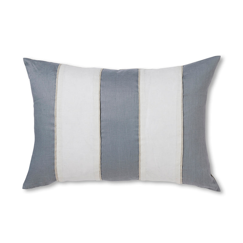 Riley Blue / White Patch Lumbar Cushion