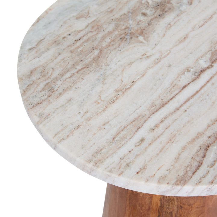 Malta Marble Side Table - Madras Link