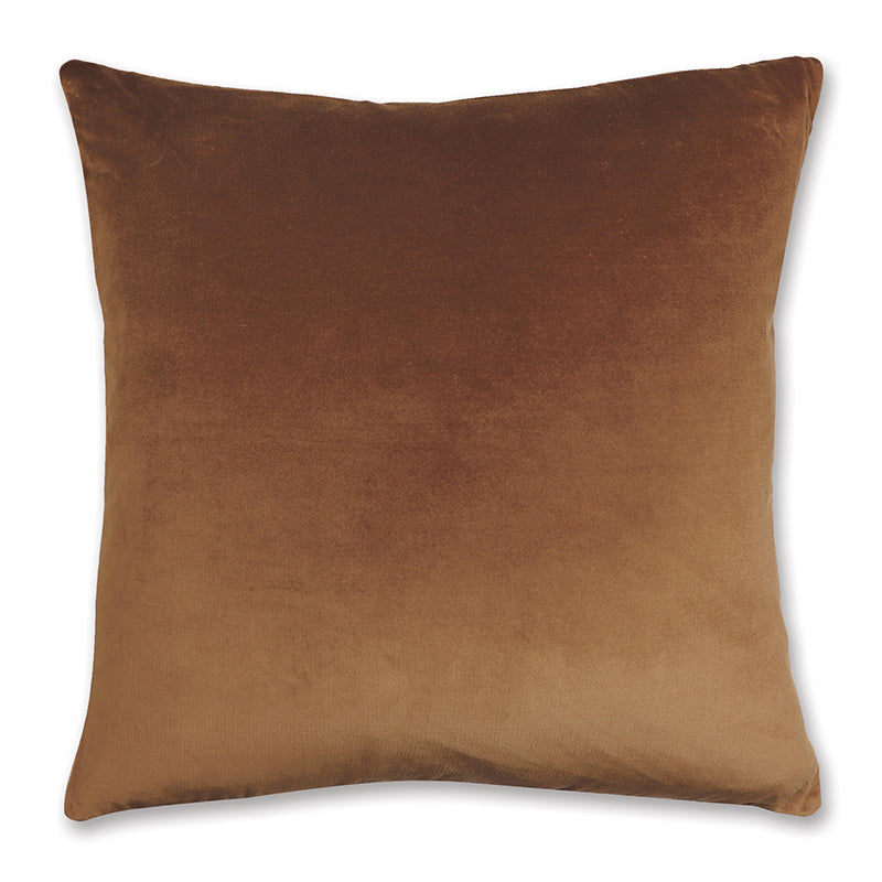 Velvet Ochre Cushion - Madras Link