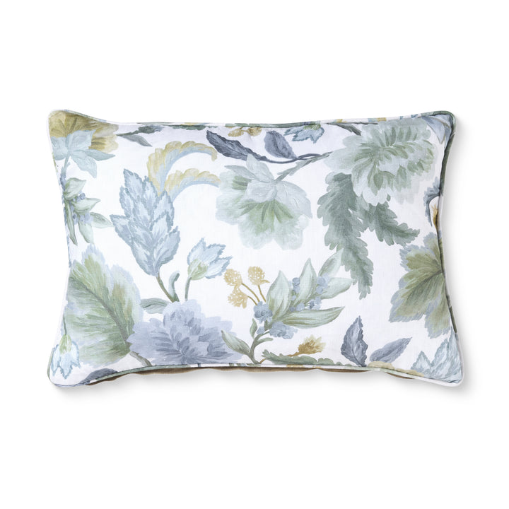 Charleston Blue/Green Lumbar Cushion - Madras Link