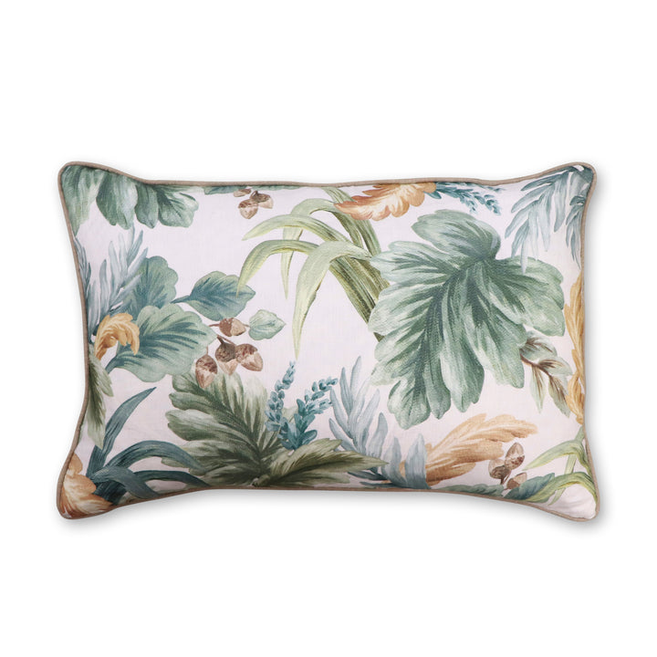 Oakfield Green Lumbar Cushion - Madras Link