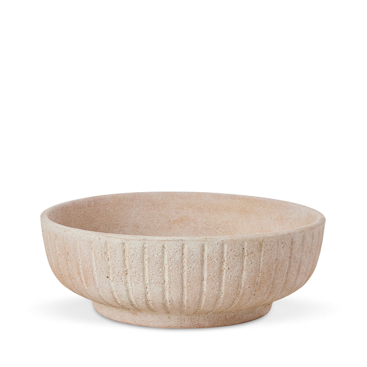 Cyrus Textured Natural Decorative Bowl - Madras Link