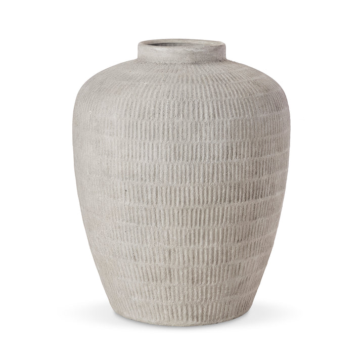 Samson Etched Grey Urn Vase - Madras Link