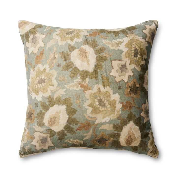 Griffith Olive Velvet Cushion - Madras Link