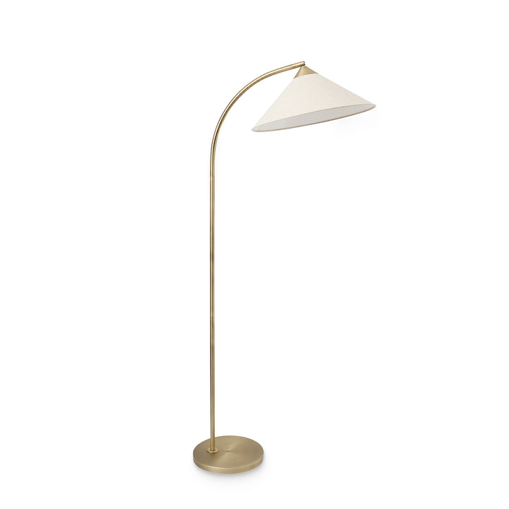 Kirby Antique Brass Floor Lamp