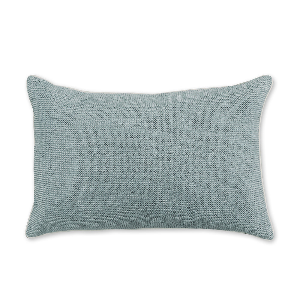 Casey Mist Blue Melange Lumbar Cushion