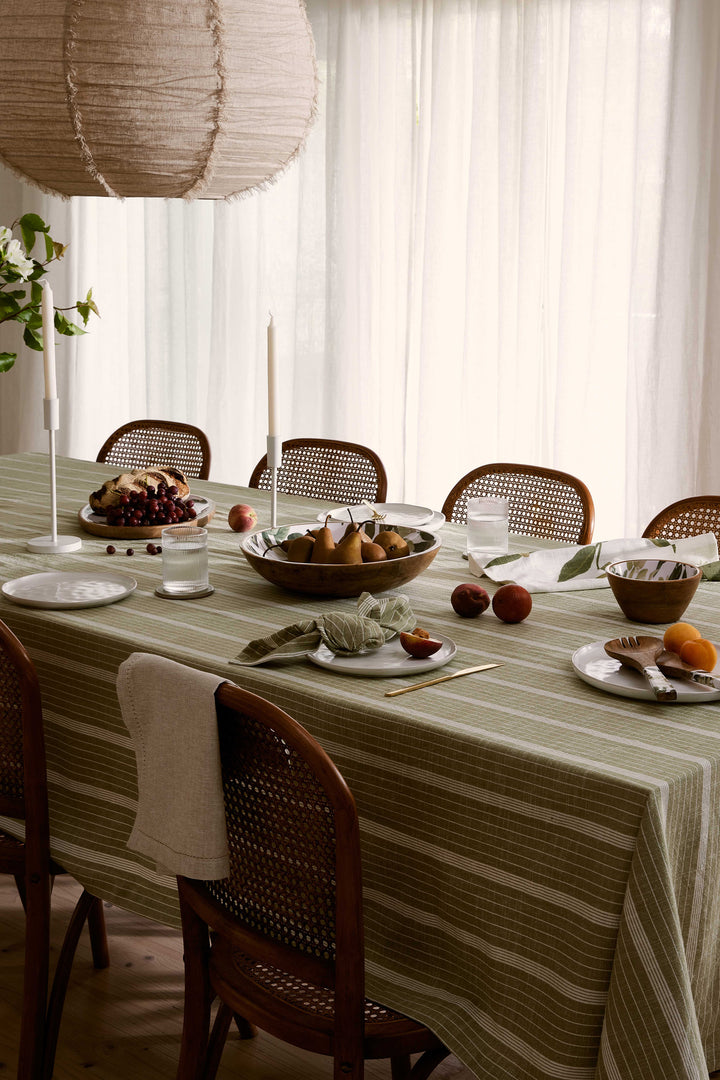 Abel Green Stripe Napkin Set 4 - Madras Link