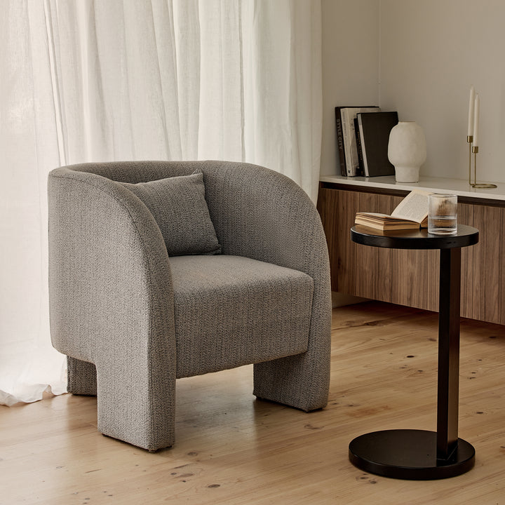 June Black/White Boucle Chair - Madras Link