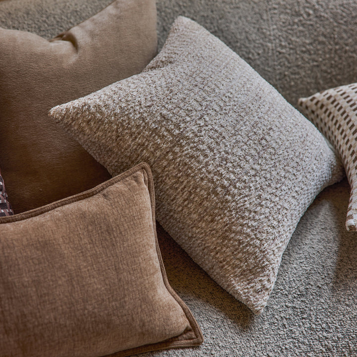 Melange Cream Cushion - Madras Link