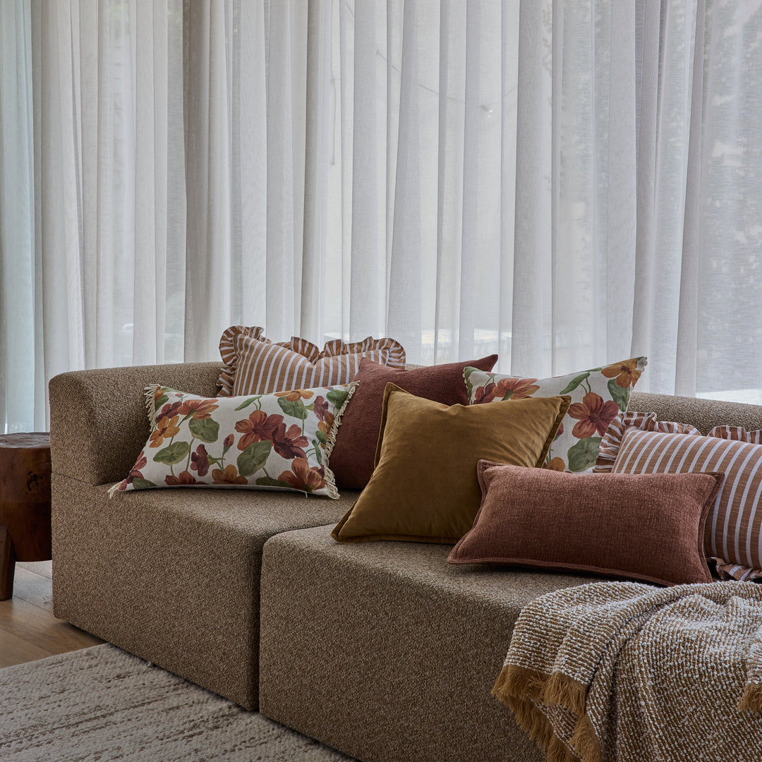 Nasturtium Multi Lumbar Cushion - Madras Link