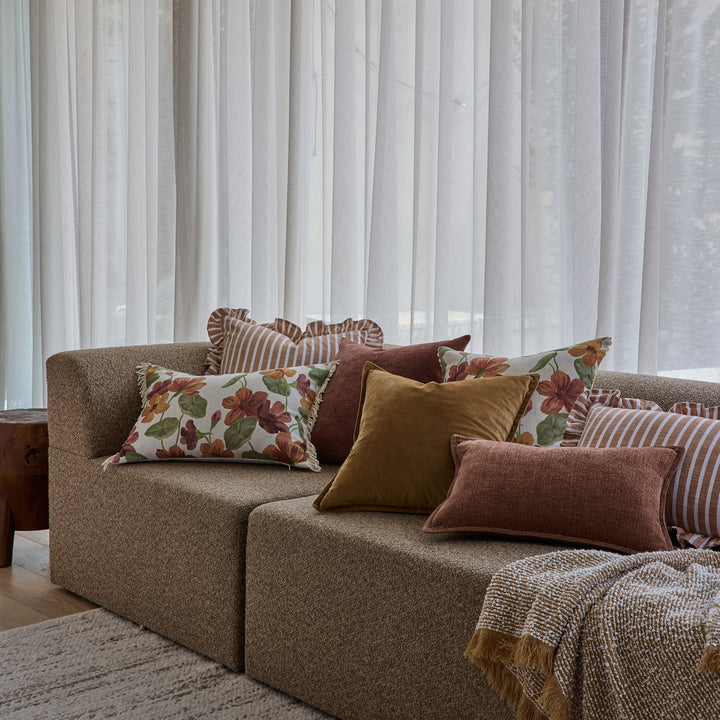 Nasturtium Multi Lumbar Cushion - Madras Link