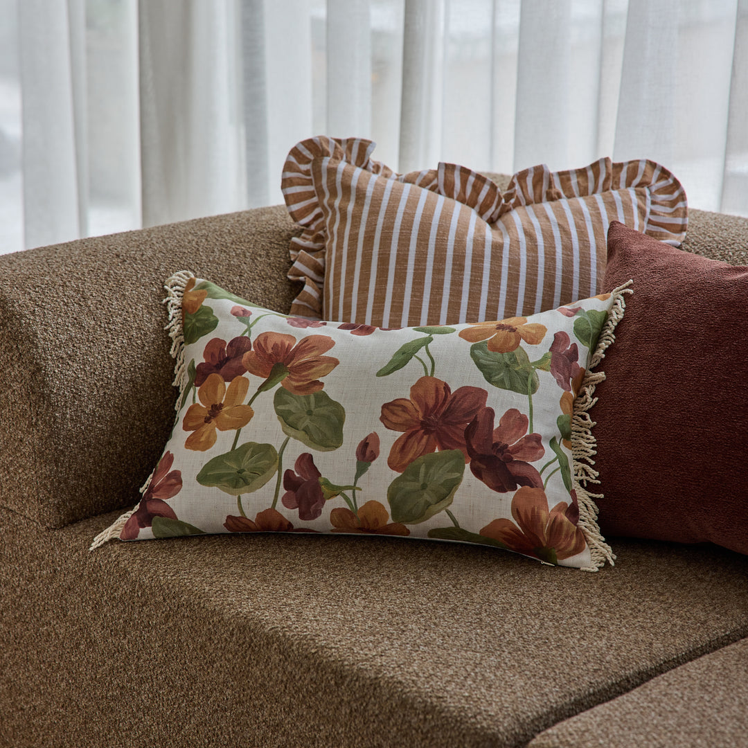 Nasturtium Multi Lumbar Cushion - Madras Link