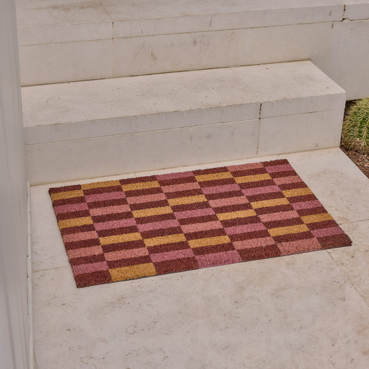 Boston Cedar Check Doormat