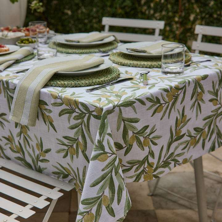Sicilian Olive Tablecloth