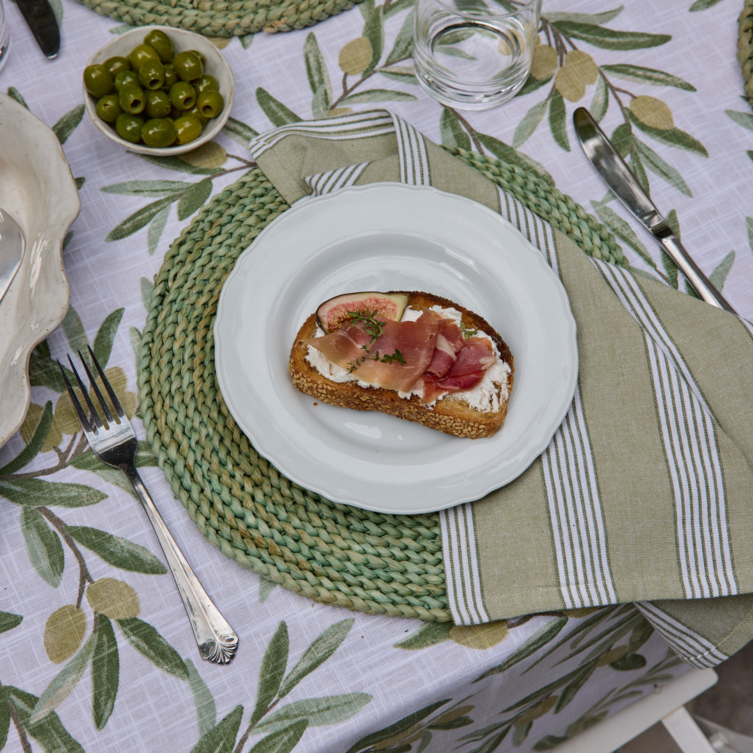 Catania Green Stripe Napkin Set of 4