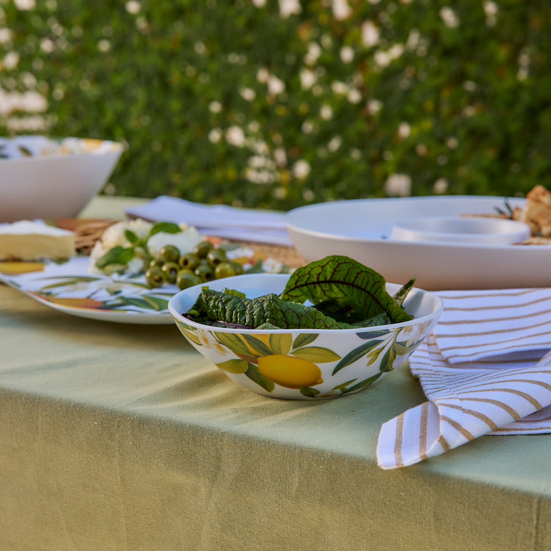 Citrus Grove Lemon Melamine Small Bowl - Madras Link