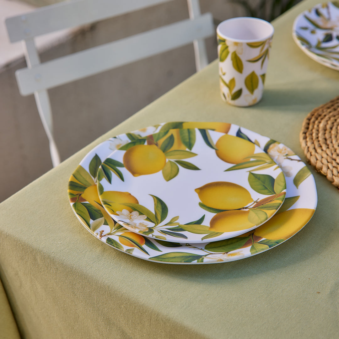 Citrus Grove Lemon Melamine Small Plate - Madras Link