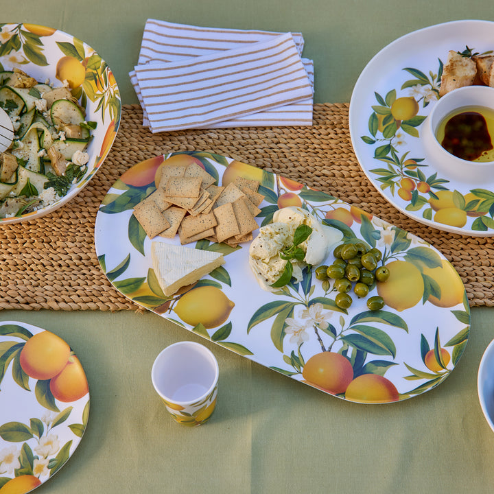 Citrus Grove Melamine Oval Platter - Madras Link