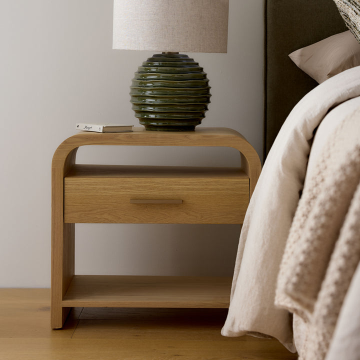 Verity Natural Bedside Table