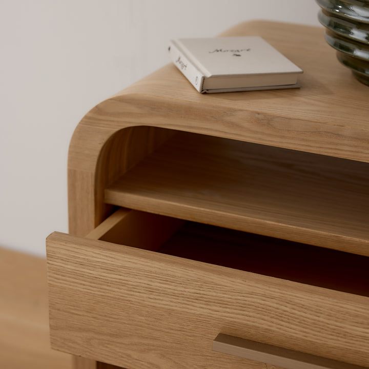 Verity Natural Bedside Table