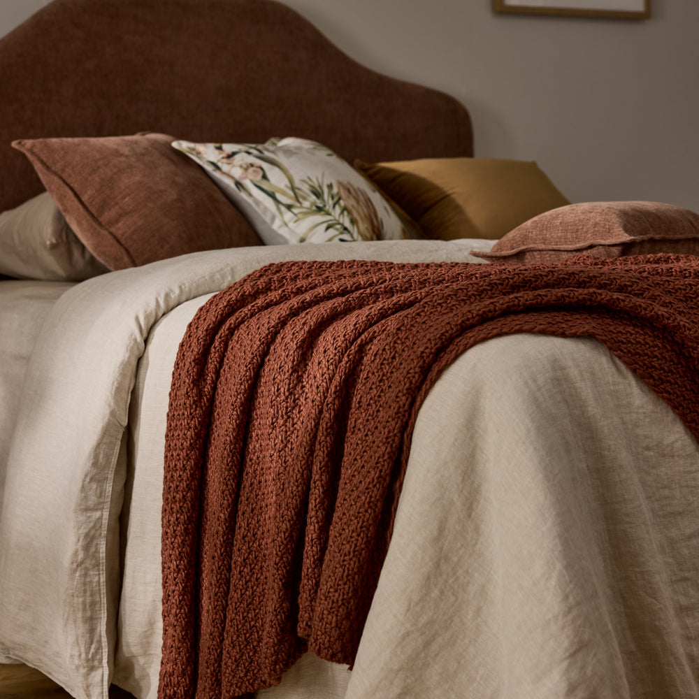 Jarah Russet Throw - Madras Link