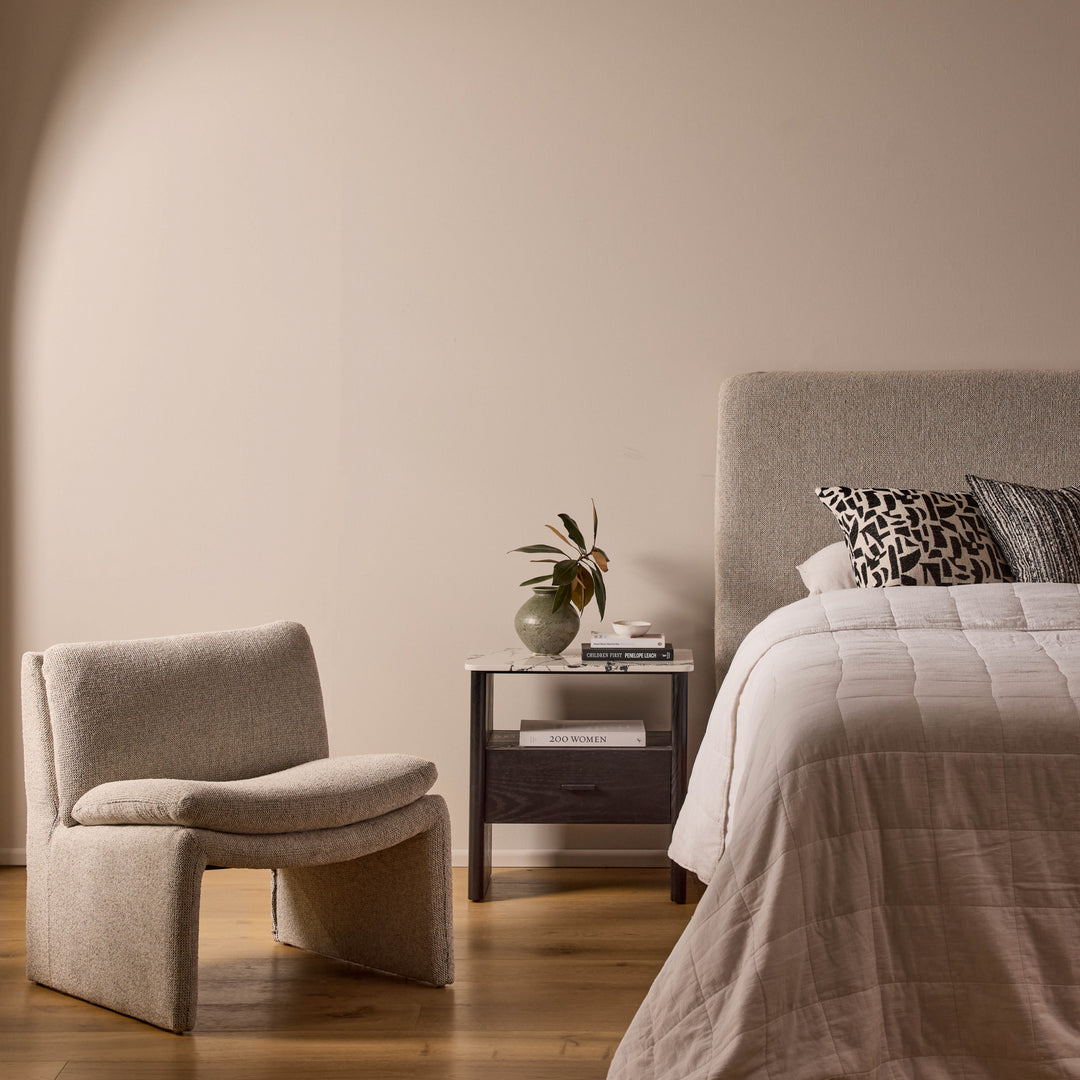 Levi Stone Melange Chair
