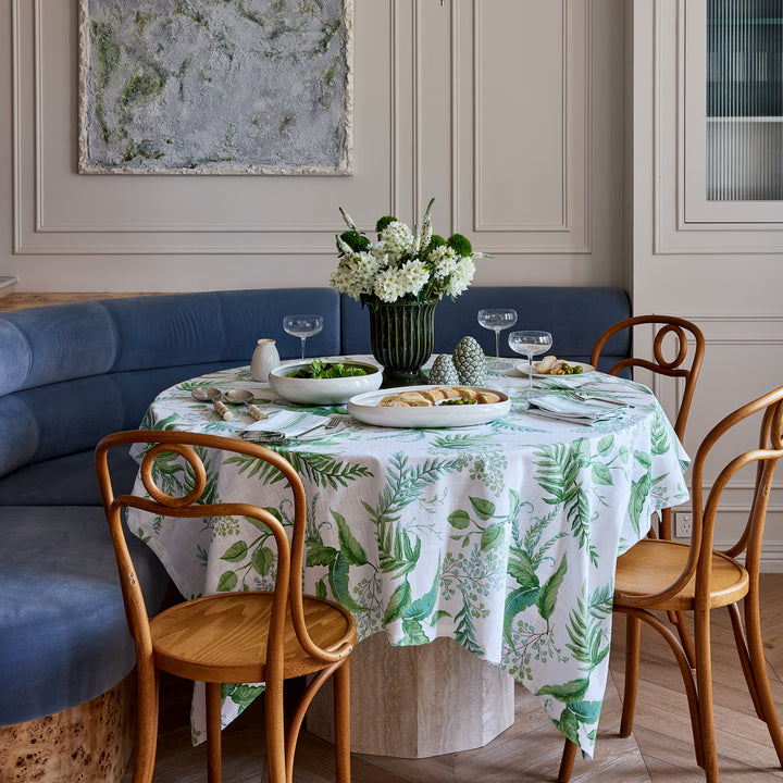 Fern Green/Blue Tablecloth - Madras Link