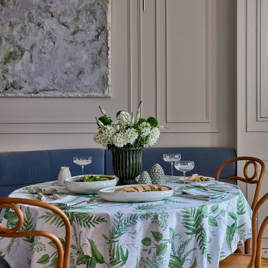 Cassie Dark Green Pedestal Vase - Madras Link