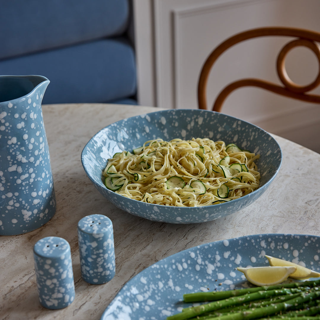 Speckle Light Blue/White Serving Bowl