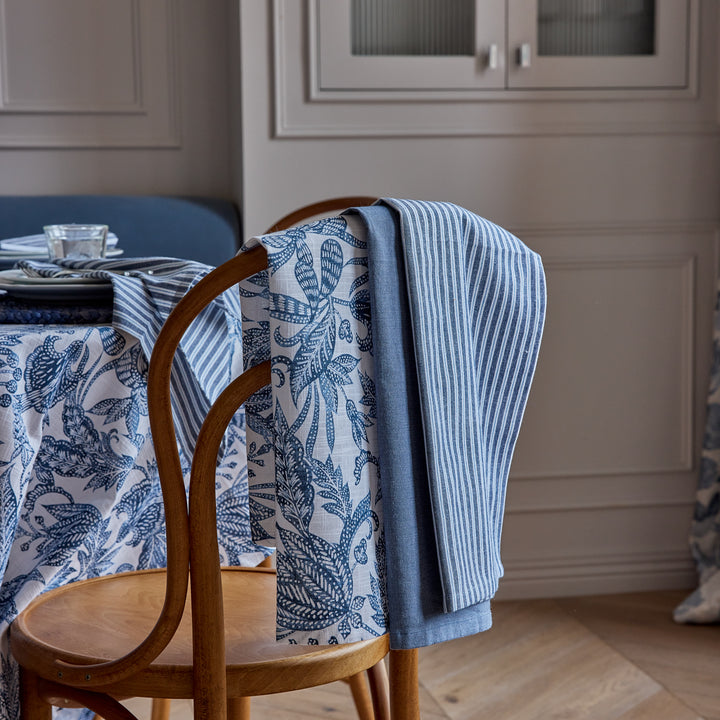 Samara Dark Blue Teatowel Pack of 3