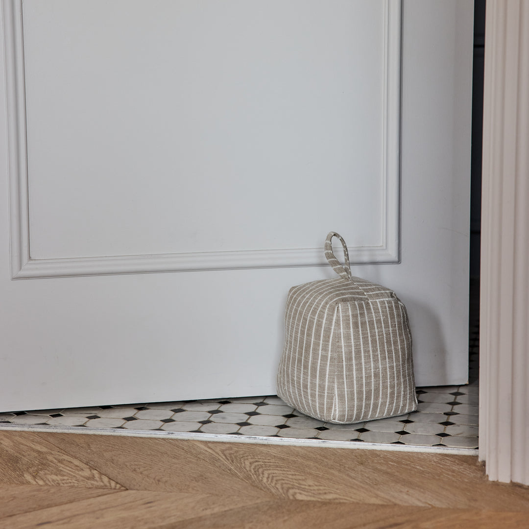 Collins Oatmeal Stripe Door Stop - Madras Link