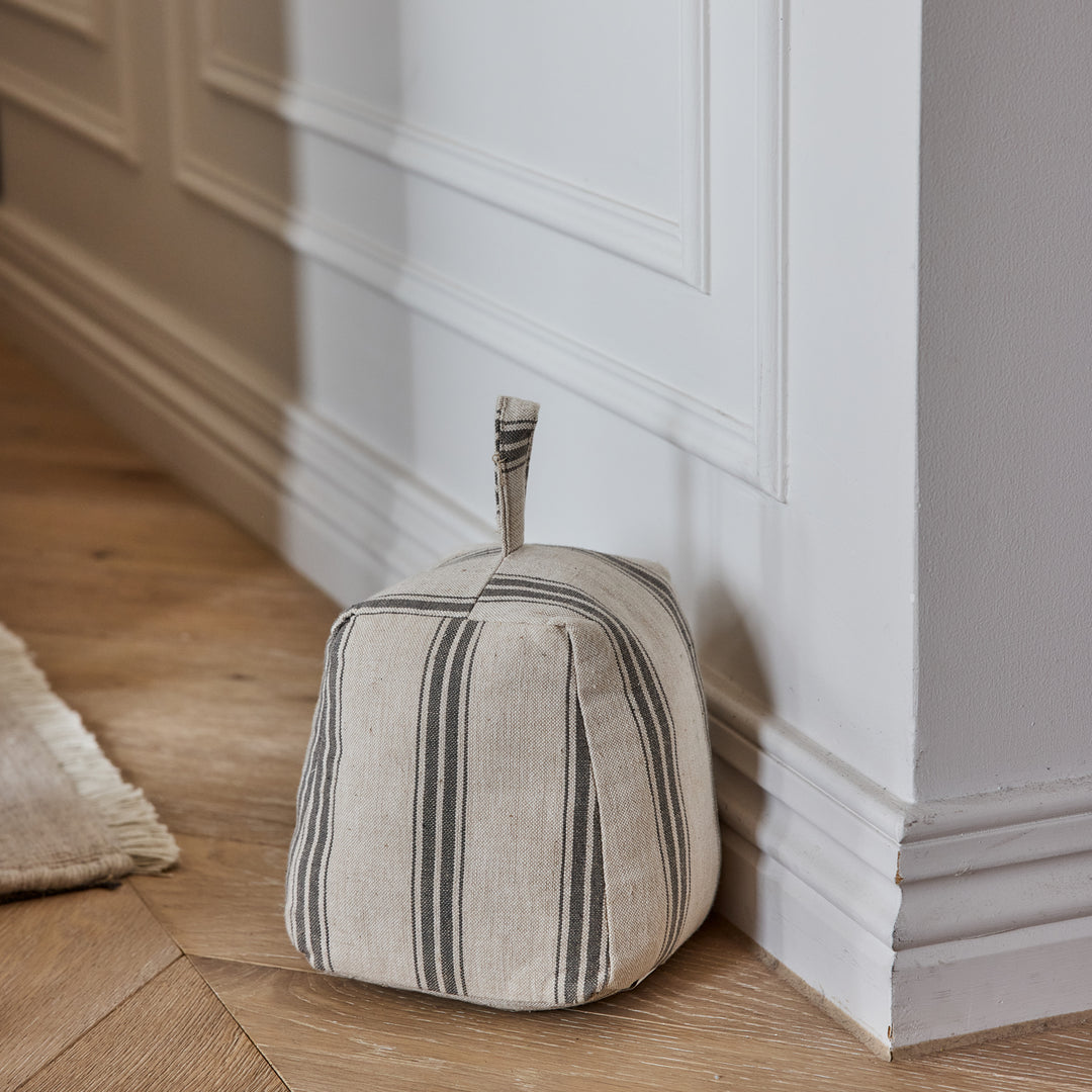 Collins Charcoal Stripe Door Stop - Madras Link