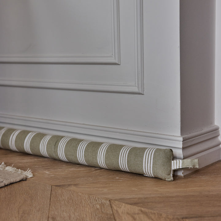 Collins Sage Green Stripe Draught Stopper - Madras Link