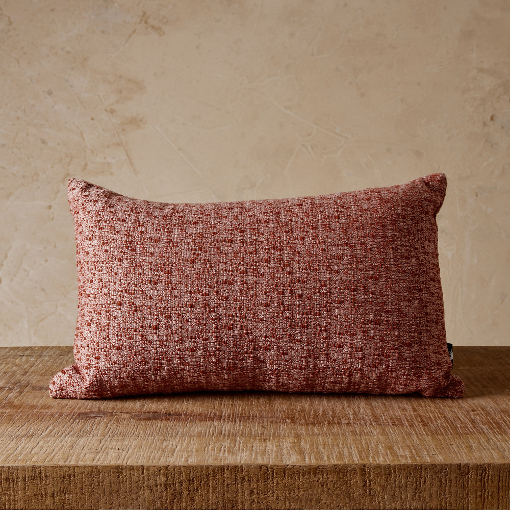 Fowler Pink/Red Lumbar Cushion - Madras Link
