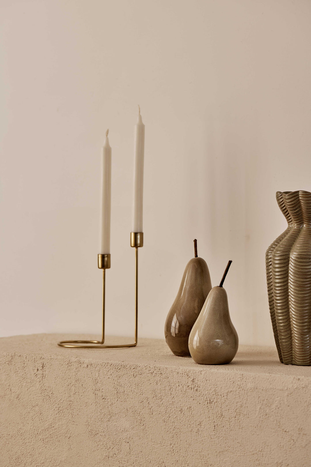 Bosc Pear Taupe - Small - Madras Link