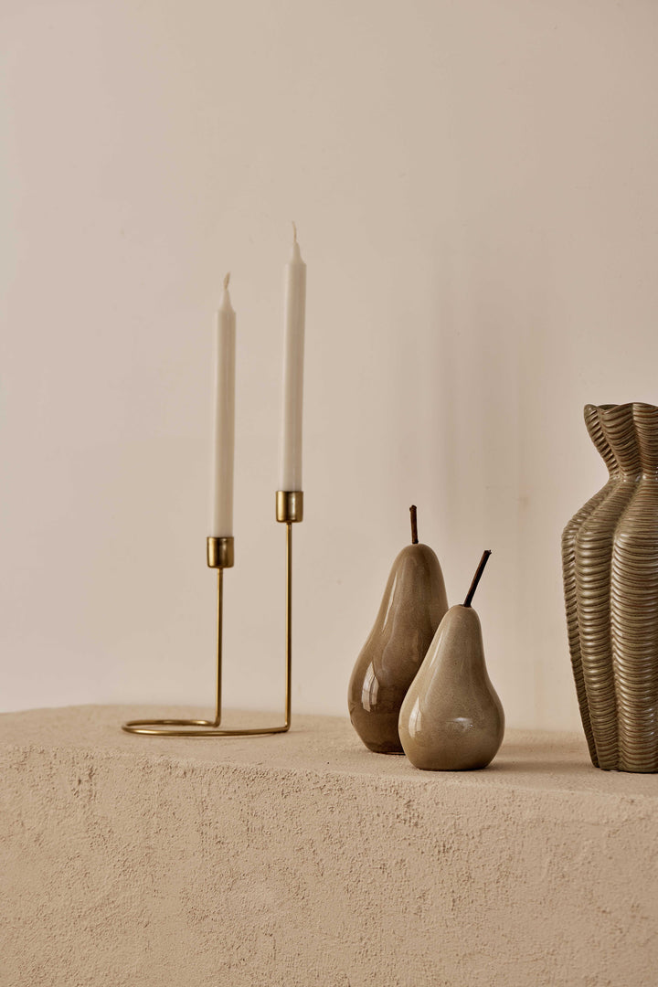 Bosc Pear Taupe - Small - Madras Link