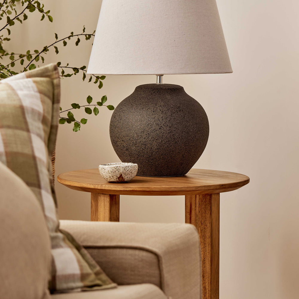Lewis Charcoal Table Lamp - Madras Link