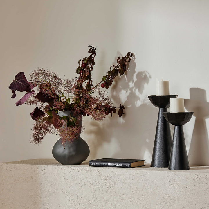 Darcy Charcoal Vase - Madras Link