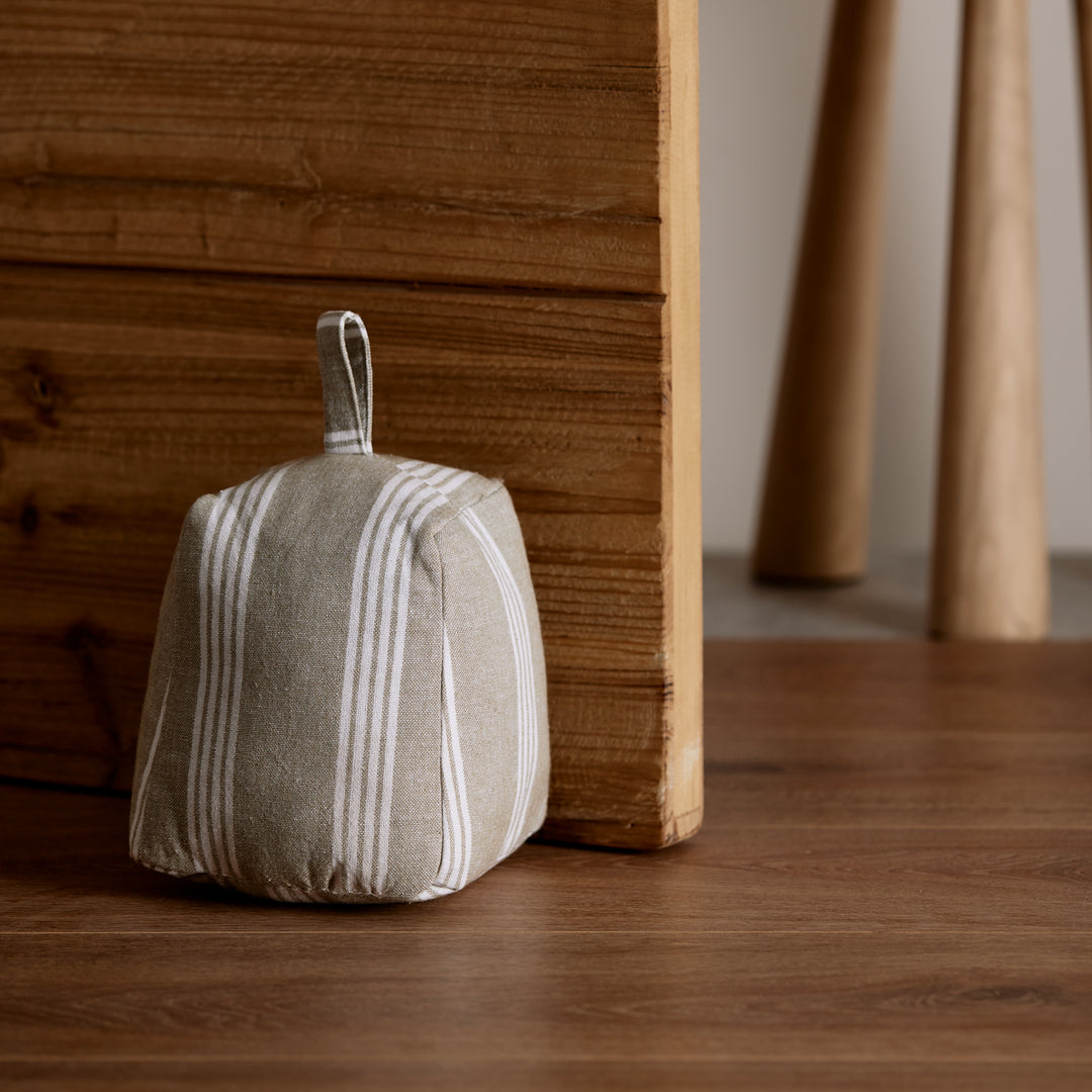 Murray Green Stripe Door Stop - Madras Link