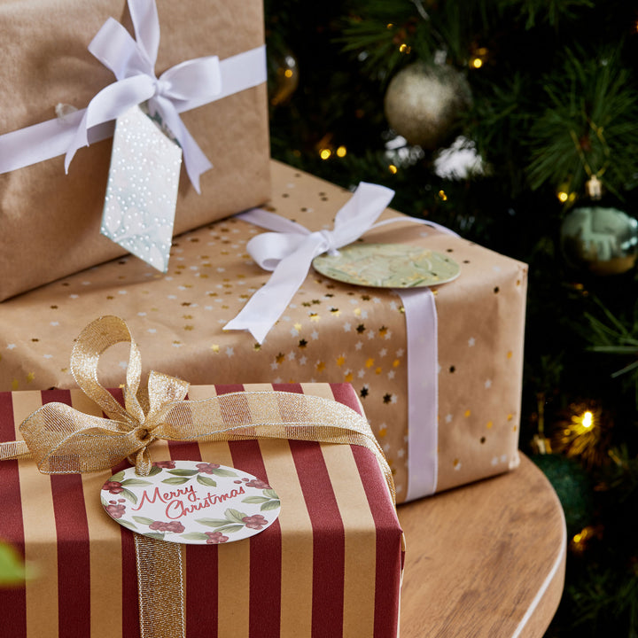 Golden Wattle Gift Tag - Set of 8 - Madras Link